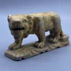 Genuine Ancient Roman Stone Tiger Animal Figure With Carvings