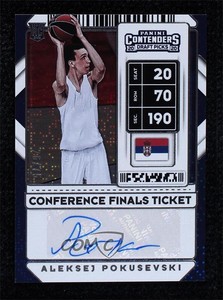 2020 Panini Contenders Draft Picks /75 Aleksej Pokusevski #IP-AP Rookie Auto RC