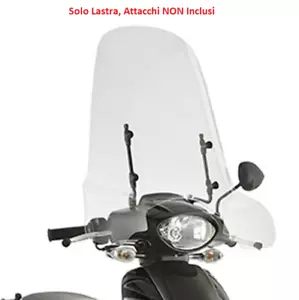 6704A GIVI Parabrezza Trasparente Lastra 56x66 per Aprilia Scarabeo 50 2014-2020 - Foto 1 di 3