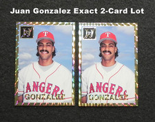 JUAN GONZALEZ (2) 1994 Investor's Journal Gold Prism Cards #2 _ Exact (GGG)