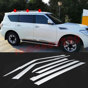 For Nissan Armada 2017-2024 silver Window Visors Sun Rain Guard Vent Deflectors - Bild 1 von 5