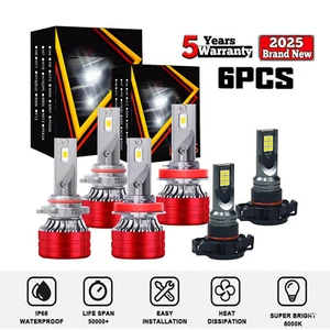 For Chevrolet Colorado 2015-2021 2022 6000K LED Headlight +Fog Light Bulbs Combo - Picture 1 of 15