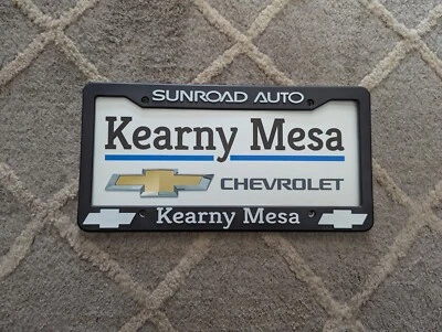 NEW Sunroad Auto Kearny Mesa Chevrolet San Diego California License Plate Frame - Image 1 of 2