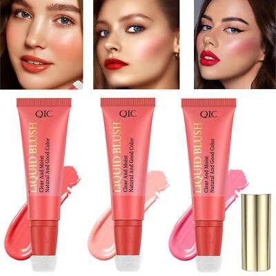 3色多种液体腮红棒美容棒轻质柔软化妆海绵套装 — 第 1/4 张图片