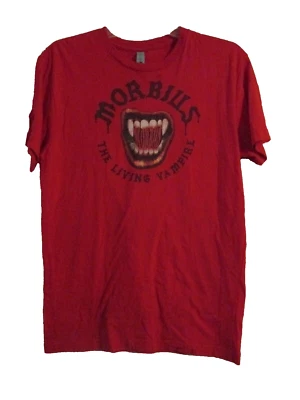 Camisetas Marvel Morbius The Living Vampire para mujer talla pequeña Next Level rojas Foto 1 de 4