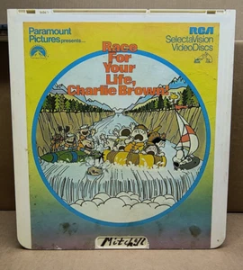 Race For Your Life Charlie Brown RCA CED VideoDisc Lucy Linus Snoopy Sally Marci - Imagen 1 de 2