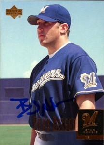 2001 Upper Deck BRAD NELSON Signed Card autograph AUTO BREWERS