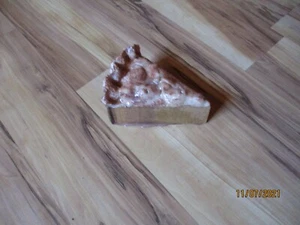 Handmade slice of apple pie, solid wood, NEW - Picture 1 of 4