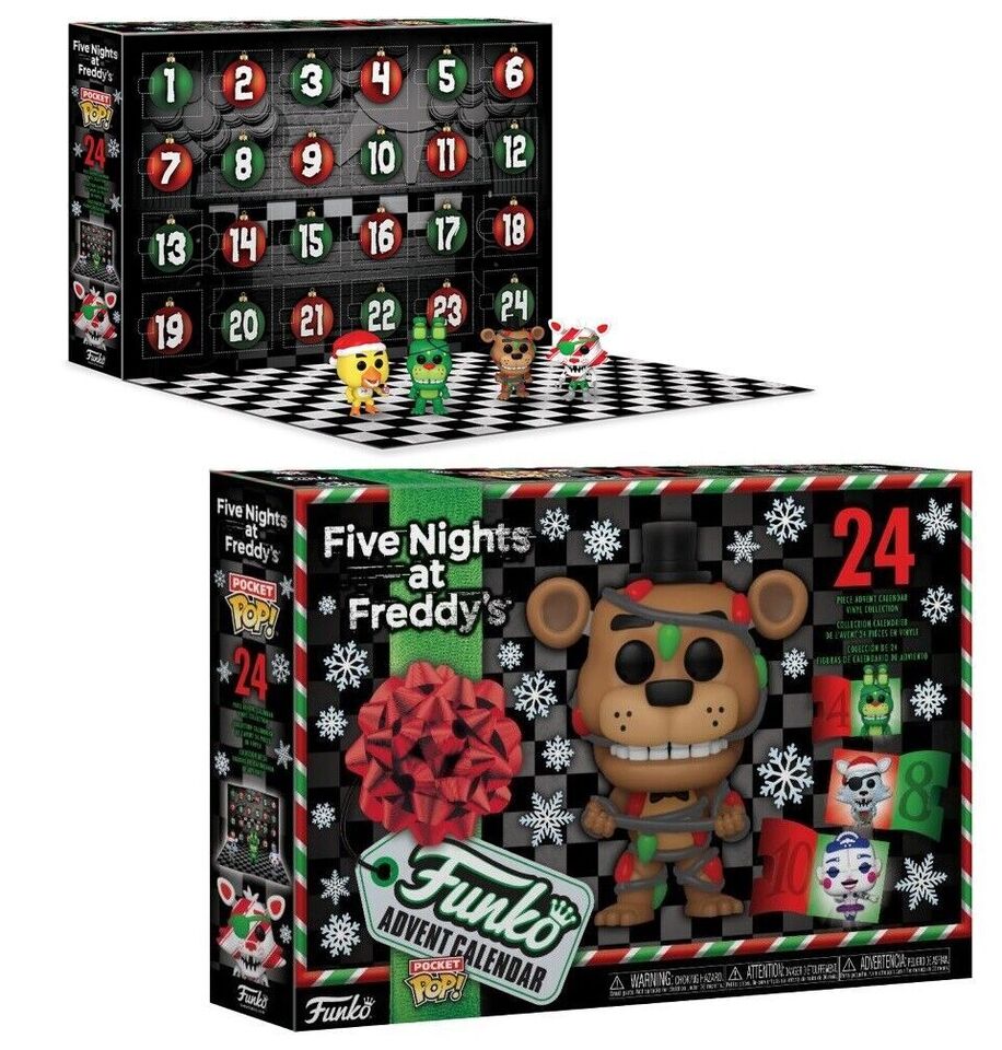 Funko Pop! Calendar Advent Games Five Nights at Freddy's 24 Pecas - Moça do  Pop - Funko Pop é aqui!