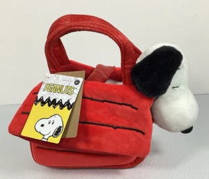 Aurora® Fancy Pals™ Peanuts Snoopy's House 8” Stuffed Animal Red Dog House Purse - Picture 1 of 15