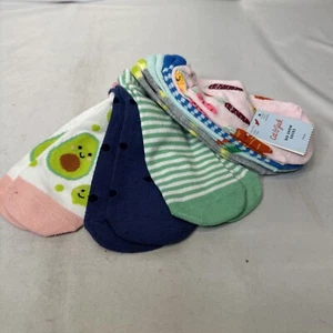 7 Pair Cat & Jack Socks Many Colors No Show MED 9-12.5 Shoe Size Kids - Picture 1 of 7