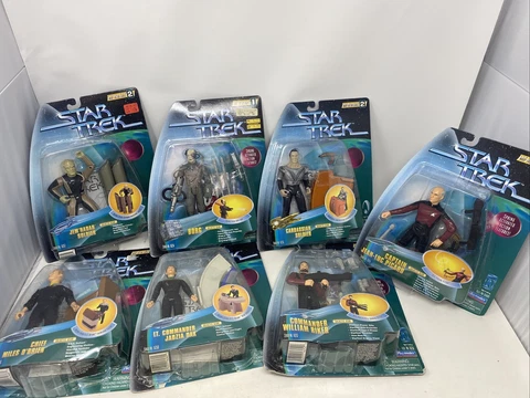Star Trek Warp Factor Series 1 & 2 Mixed Action Figure Lot of 7 Playmates Cover