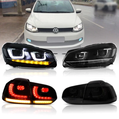 VLAND LED Headlights & LED Tail Lights For 2010-2014 Volkswagen Golf 6 MK 6 - Image 1 of 4