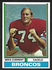 1974 Topps Football #453 Mike Current Ohio State Denver Broncos como nuevo A - Imagen 1 de 2