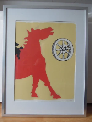 JÖRG IMMENDORFF Das rote Pferd aus 2002 e.a. - Bild 1 von 3