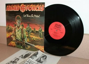 Armed Forces Let there be metal vinyl LP 1984 AF001 with insert page - Imagen 1 de 2