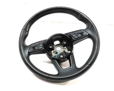 2017-2020 AUDI A3 S3 (8V 8Y) 3 SPOKE STEERING WHEEL w/ CONTROL SWITCH BUTTONS - Image 1 of 4