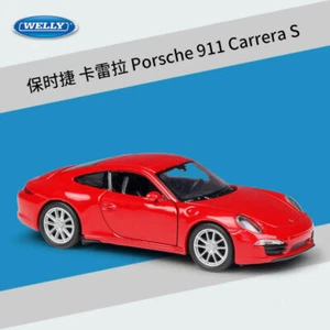 Welly 1:36 Porsche 911 Carrera S Metal Diecast Pullback Model Car New in Box - Picture 1 of 7