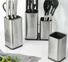 Kitchen Storage Utensils Holder Stand Stainless Steel Merger Tools Accessories