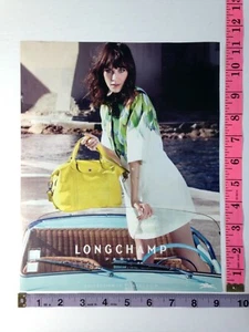 1-[age Clipping - Alexa Chung photo Longchamp bag car fashion Print Ad - Bild 1 von 1