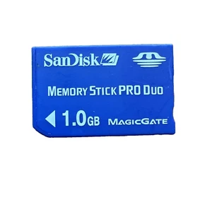 SanDisk 1GB Memory Stick Pro Duo Genuine Memory Card For Sony Camera / PSP - Picture 1 of 1