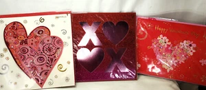 3 biglietti auguri San Valentino papiro nuovi sigillati gioiello e impreziosito - Foto 1 di 3