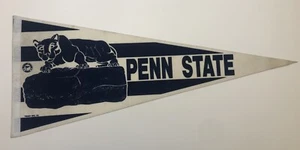 1990s Trench Penn State University Nittany Lions Alternative Mascot Felt Pennant - Picture 1 of 6