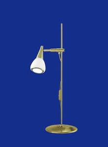 Lámpara de mesa alemana de ahorro de energía interruptor de latón giratorio  - Imagen 1 de 1