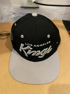 NHL LOS ANGELES KINGS Vintage Snapback ZEPHYR Z Hat Gray Flat Bill Cap - Image 1 of 4