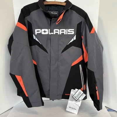 NWT Polaris Northstar Jacket - Men's M, Gray & Orange - Image 1 of 4