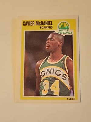 Baloncesto Fleer 1989-90 #148 Xavier McDaniel-Supersonics  Foto 1 de 2