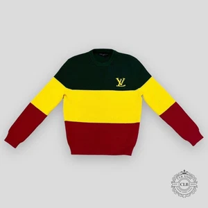 LOUIS VUITTON JAMAICAN STRIPE PULLOVER SWEATER - Picture 1 of 6
