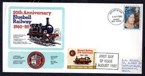 GB - 1980 20th Anniversary of Bluebell Railway - Rail Letter Cover - Picture 1 of 2