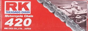 Cadena estándar para motocicleta RK-M 420 - 132 eslabones - Imagen 1 de 1