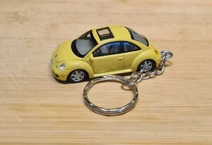 1/72 DIECAST 2002 VOLKSWAGEN NEW BEETLE TURBO S KEYCHAIN KEYRING - Picture 1 of 4