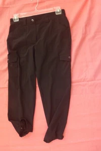 Pantalones Chicos Zenergy para mujer 05 EE. UU. 8R negros carga tiro alto frente plano elásticos - Imagen 1 de 5