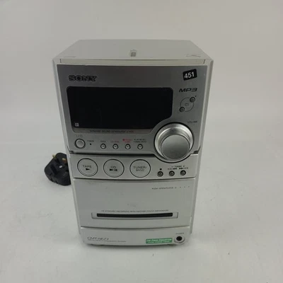 Sony  CMT-NEZ3 Micro Hi-fi Component System AM/FM Radio Stereo CD Cassette MP3 - Image 1 of 4
