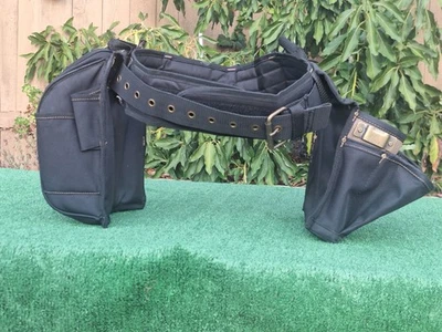 CLC Work Gear 1608 Tool Belt, Tool Rig, Black, Polyester, 28 Pockets - Image 1 of 4