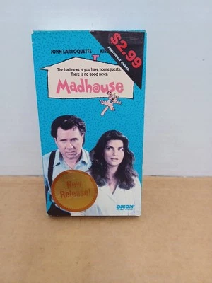 Madhouse VHS 1990 John Larroquette Kirstie Alley - Image 1 of 4