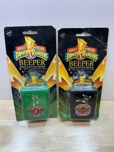 Black And Green Ranger Beeper Mighty Morphin Power Rangers 1993 Nuevo - Imagen 1 de 7