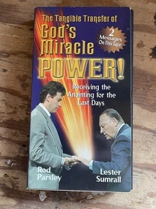 The Tangible Transfer of God's Miracle Power ! Rod Parsley & Lester Sumrall VHS - Picture 1 of 8