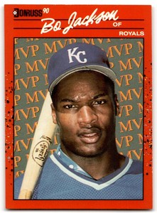 1990 DONRUSS BONUS MVP'S BO JACKSON KANSAS CITY ROYALS #BC-1