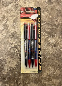 NOS 2004 Spider-Man 2 Movie Merch 4 Mechanical Pencils Starpoint Marvel Sealed - Picture 1 of 5