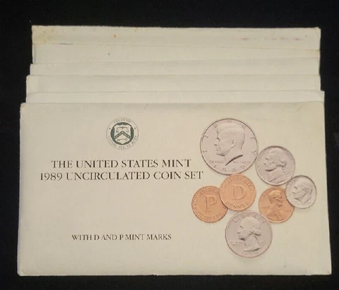 (6) 1989 Uncirculated P&D Mint Sets | Nice Sets Cover