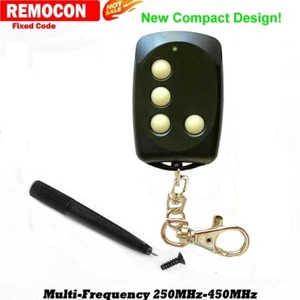 REMOCON Codice Fisso Telecomando Universale Porte Garage Cancelli Auto Sicurezza NUOVO - Foto 1 di 1