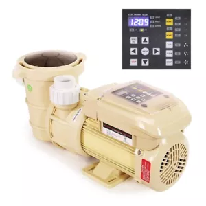 XtremepowerUS 1.5HP Swimming Pool Pump Variable Speed Digital LCD Above Ground - Picture 1 of 4