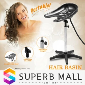 Mobile Hair Basin Portable Hairdressing Hair Washing Sink Salon Shampoo Bowl - Picture 1 of 12