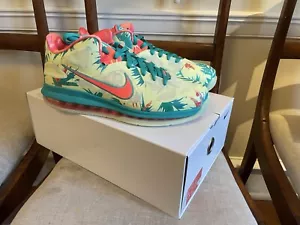 NEU! Gr. 10 Nike LeBron IX Low 9 LeBronold Palmer 2022. air max. Limette/Mango. - Bild 1 von 14