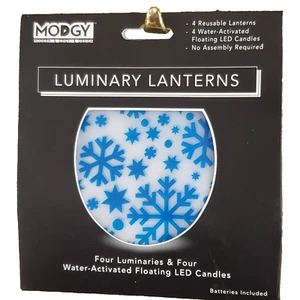 Luminary Lanterns Reuseable 4 Water-Activated Floating LED Candles Batteries Inc - Picture 1 of 24