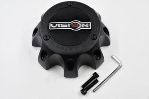 Vision Nemesis 111 8 Lug Matte Black Wheel C111MB-8V Center Cap 8x6.5 8x170 - Picture 1 of 11